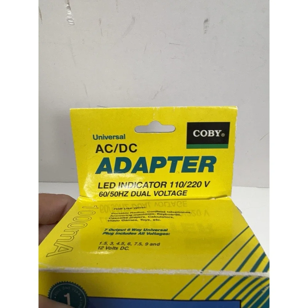 Coby Universal Power A/C‎ Adapter model CA-44 1000mA LED Power Indicator Input